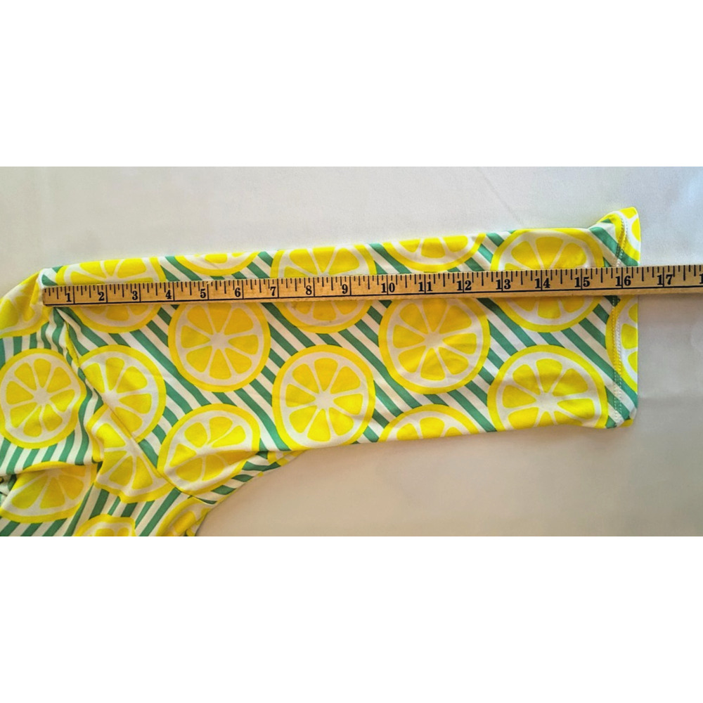 Viv & Lou Main Squeeze Swim Cover Up S/M Lemon Print Tassel Tunic Dress Resort - Picture 6 of 8
